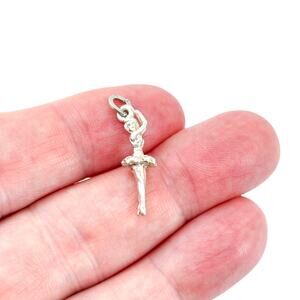 Vintage Beau Sterling Silver 925 Ballerina Ballet Charm Pendant